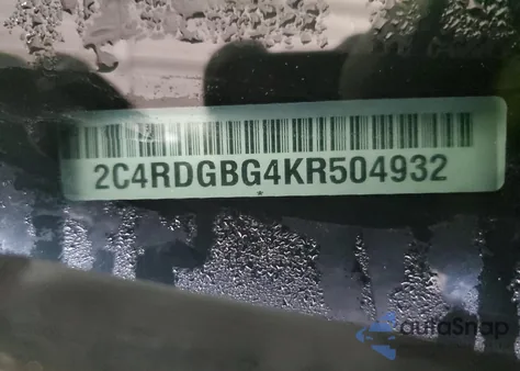 2019 Dodge Grand Caravan Se z USA, uszkodzony, nr VIN 2C4RDGBG4KR504932